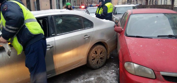 ДТП на парковке все по шагам